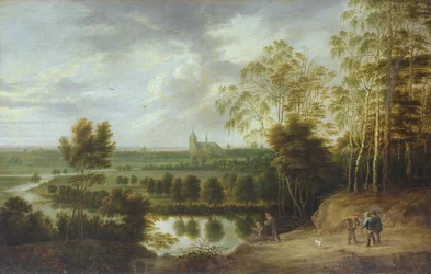 Landschaft mit Fischer